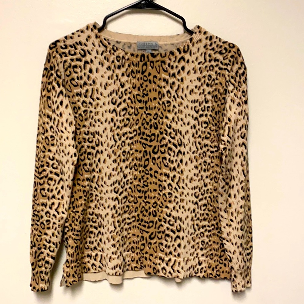 Leopard Print Long Sleeve Sweater